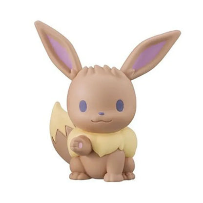 5 pcs. Poke figures with Pikachu, Eevee, Charmander, Schiggy and Bulbasaur