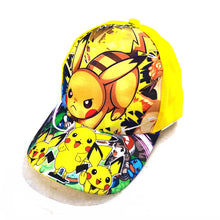 Colorful Pikachu caps for kids