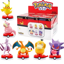 Set of 6 Pokemon figures toys with Pikachu, Mewtwo, Charizard, Enton, Gengr and Flegmon