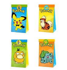 12 pcs. Colorful Pokemon gift bags for sweets etc.