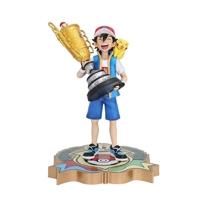 Ash Ketchum with Trophy Pokemon Figure