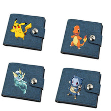 Canvas wallet with Pokemon motifs