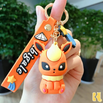 Eevee Evolutions Keychains Pendant Keyring