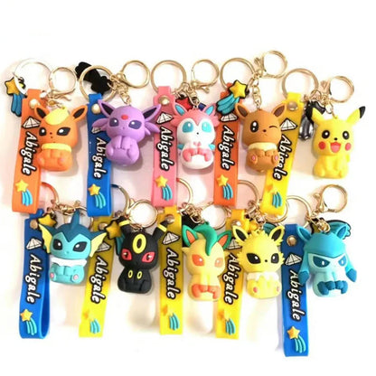 Eevee Evolutions Keychains Pendant Keyring
