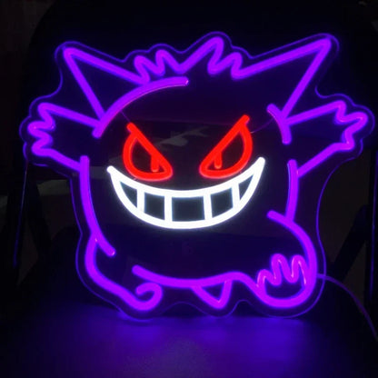 Gengar Neon Wall Light Lamp (approx. 40x33cm)