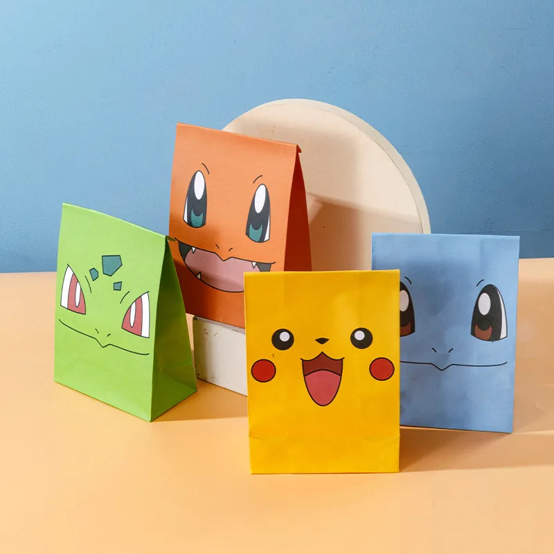 10 pcs. Gift bags in Pokemon look (various designs, approx. 8cm)