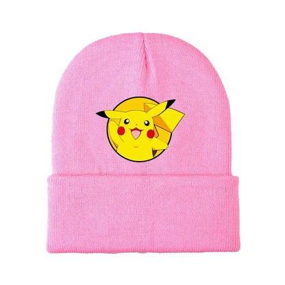 Colorful children's winter Pikachu and Pokemon hats