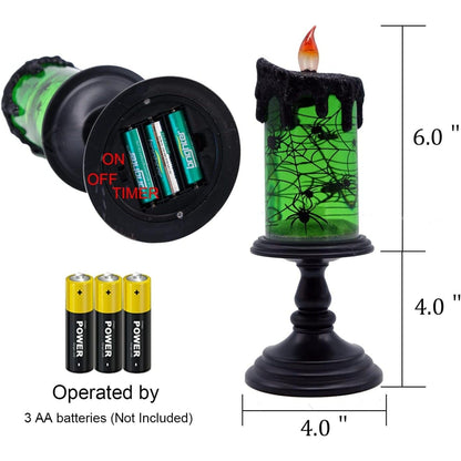 Candlite 10′′ Grand Glittering Halloween LED Candles