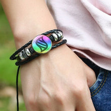 Pokemon Mega Stone Glass & Leather Bracelet