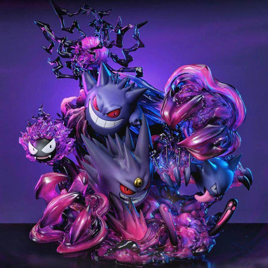 Fantasy studio Gengar Family Resin Statue Painted Collection