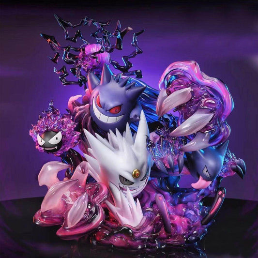 Fantasy studio Gengar Family Resin Statue Painted Collection