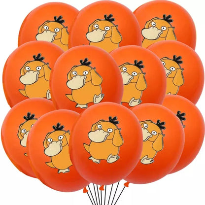 Colorful balloons (12 or 24 pcs.) for the Pokemon birthday party