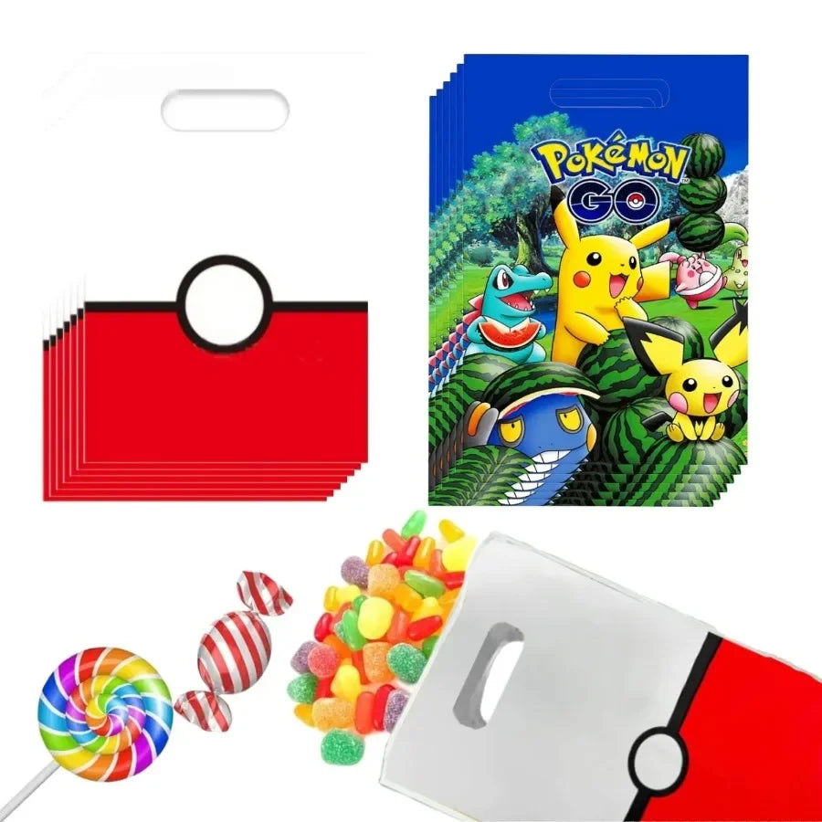 10 pcs Pokemon birthday bags