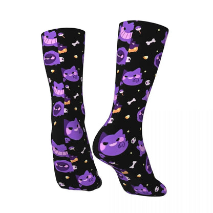 Colorful Gengar socks in many colorful designs