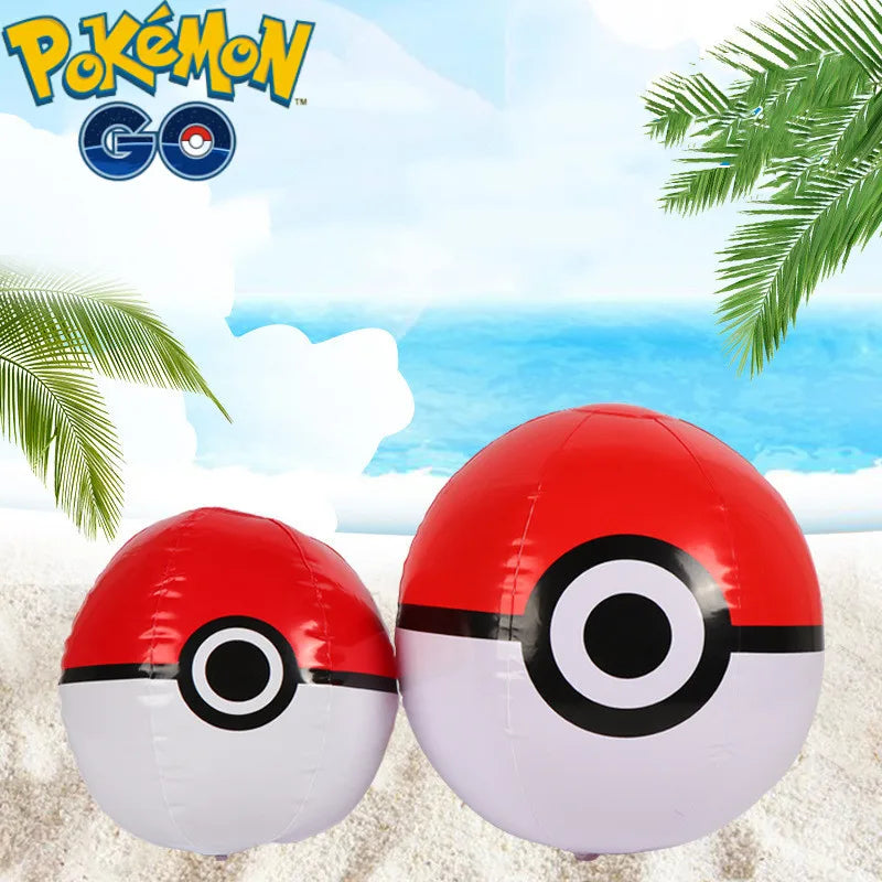 Inflatable Pokeball beach ball (approx. 30-40cm)