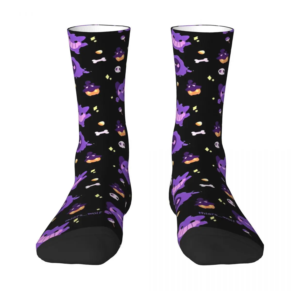 Colorful Gengar socks in many colorful designs