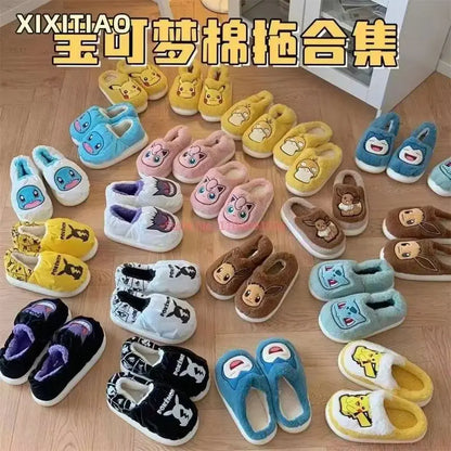 Pikachu Eevee and more - Cotton House Slippers