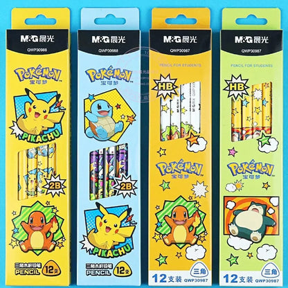 12 pcs. Pokemon Pikachu pencils