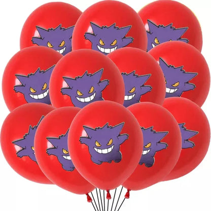Colorful balloons (12 or 24 pcs.) for the Pokemon birthday party