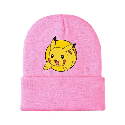 Colorful children's winter Pikachu and Pokemon hats