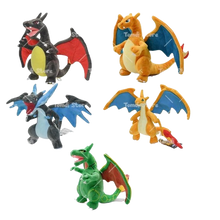 5 pcs Gliurak Charizard Evolutions Plush Toys Set