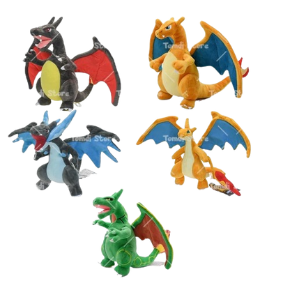 5 pcs Gliurak Charizard Evolutions Plush Toys Set