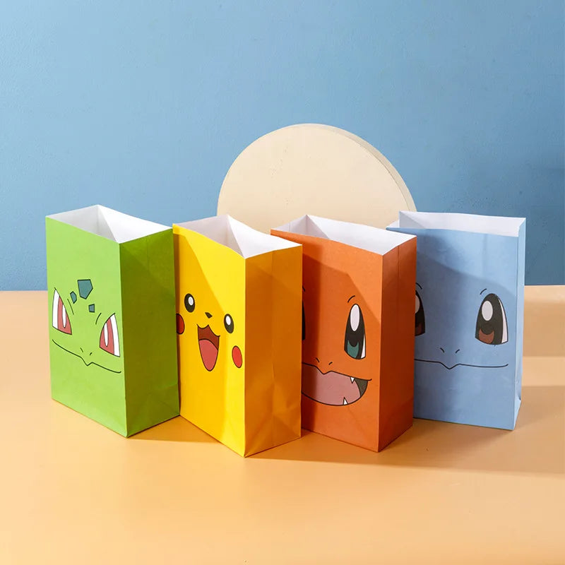 10 pcs. Gift bags in Pokemon look (various designs, approx. 8cm)