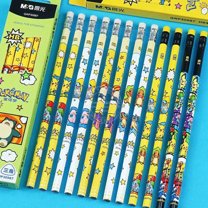 12 pcs. Pokemon Pikachu pencils