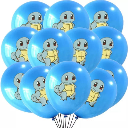 Colorful balloons (12 or 24 pcs.) for the Pokemon birthday party
