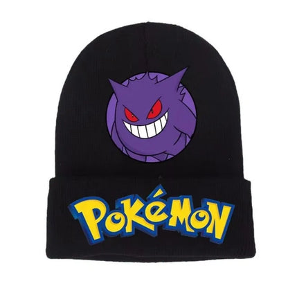 Colorful and warm winter hats with Pokemon motifs