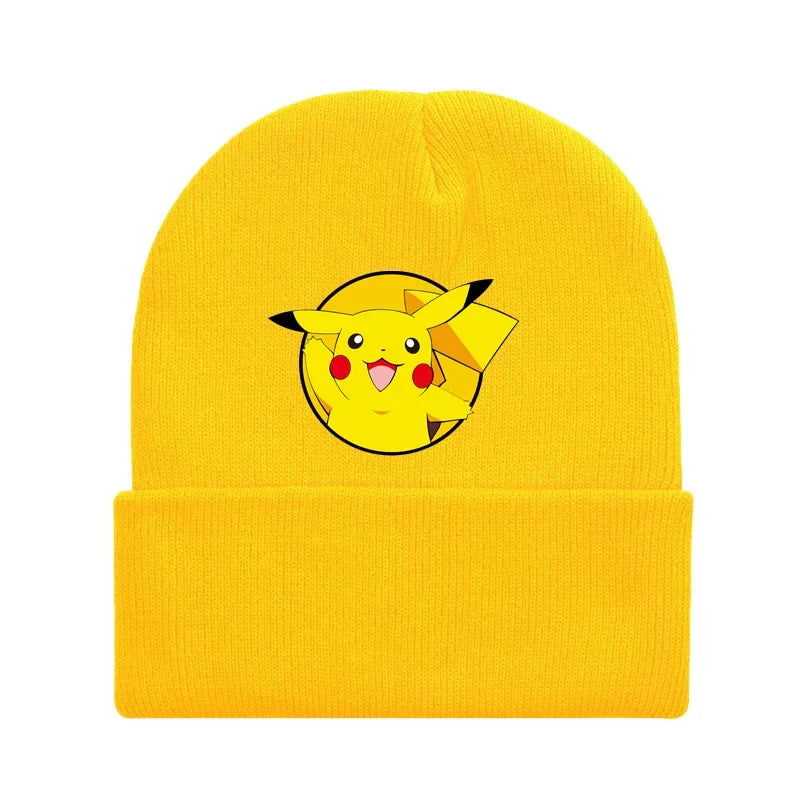 Colorful children's winter Pikachu and Pokemon hats
