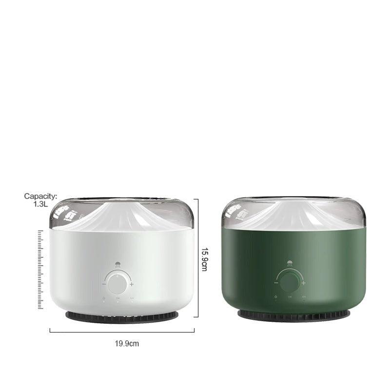 LED Air Humidifier With The Stylish Smoke Ring Spray
