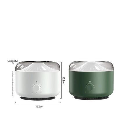 LED Air Humidifier With The Stylish Smoke Ring Spray