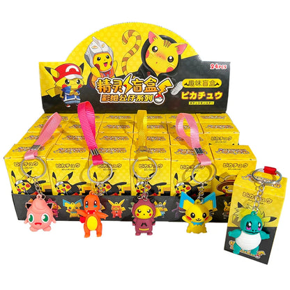 24 pcs Pokemon keychain in gift box