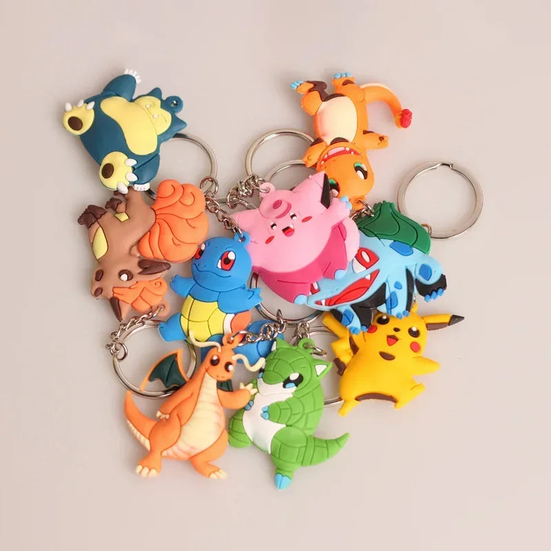10 pcs. Pokemon keychains in a value set