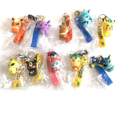 Eevee Evolutions Keychains Pendant Keyring