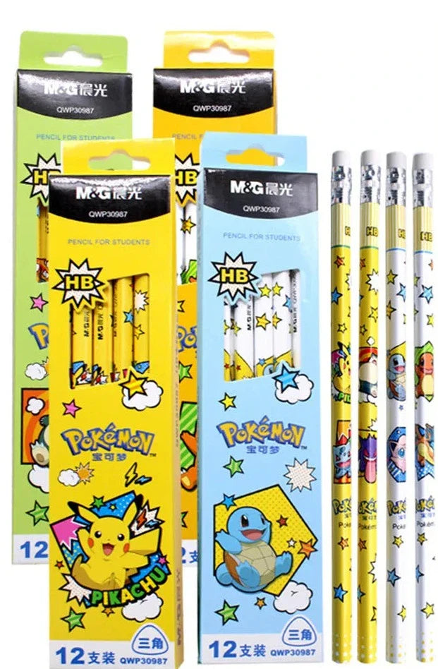 12 pcs. Pokemon Pikachu pencils