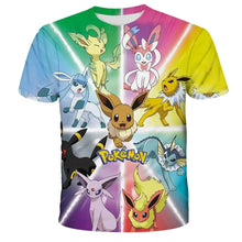 Colorful Pokemon T-shirts for summer