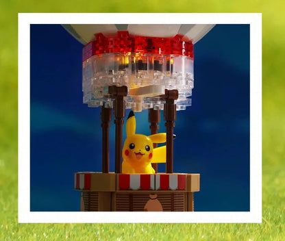 플라잉 포켓볼 열기구 클램프 빌딩 블록 장난감