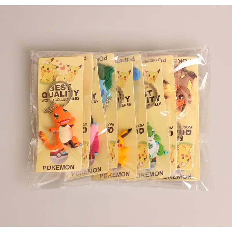 10 pcs. Pokemon keychains in a value set