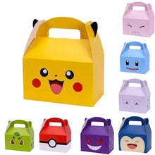 8 pcs. Birthday bag in Pokemon, Jigglypuff or Pikachu design