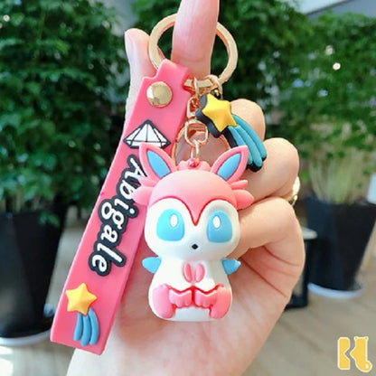 Eevee Evolutions Keychains Pendant Keyring