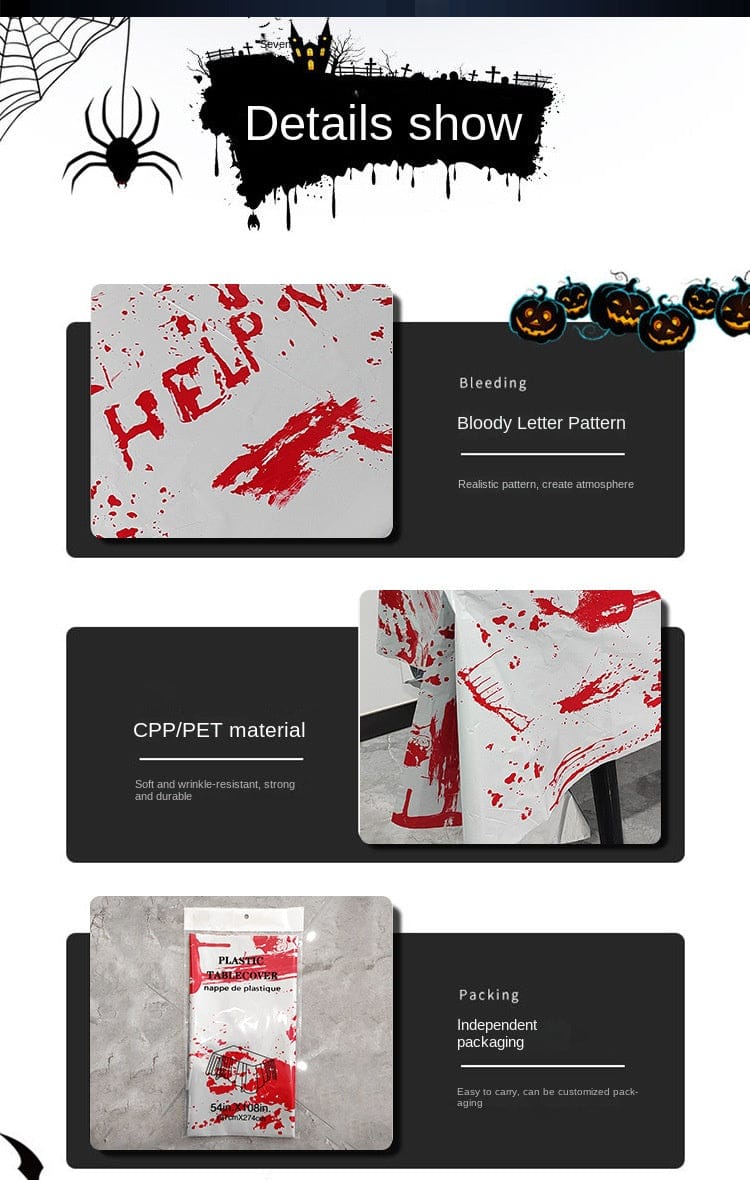Tablefear Halloween Horror Party Tablecloth