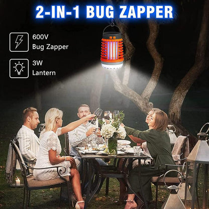 Solar Anti Mosquito Light Outdoor Zapper USB Rechargeable