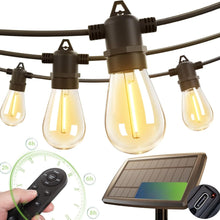 Remote Solar Patio Lights With Dimmable LED