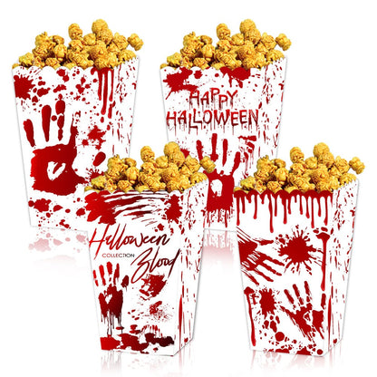 Creepop 4Pc Halloween Popcorn Boxes