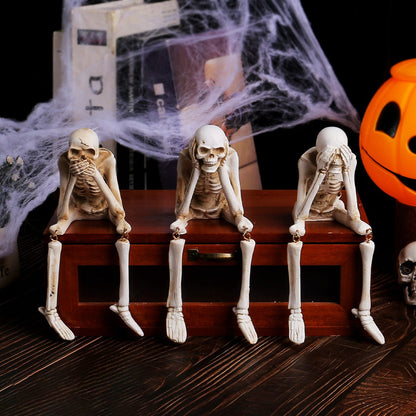 Boneyard Halloween Skeleton Ornaments | Set of 3