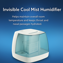 Equate 1 Point 1 Gallon Invisible Cool Mist Humidifier