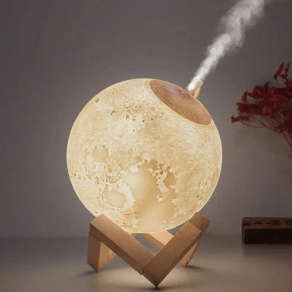 Moon Lamp Wooden Stand