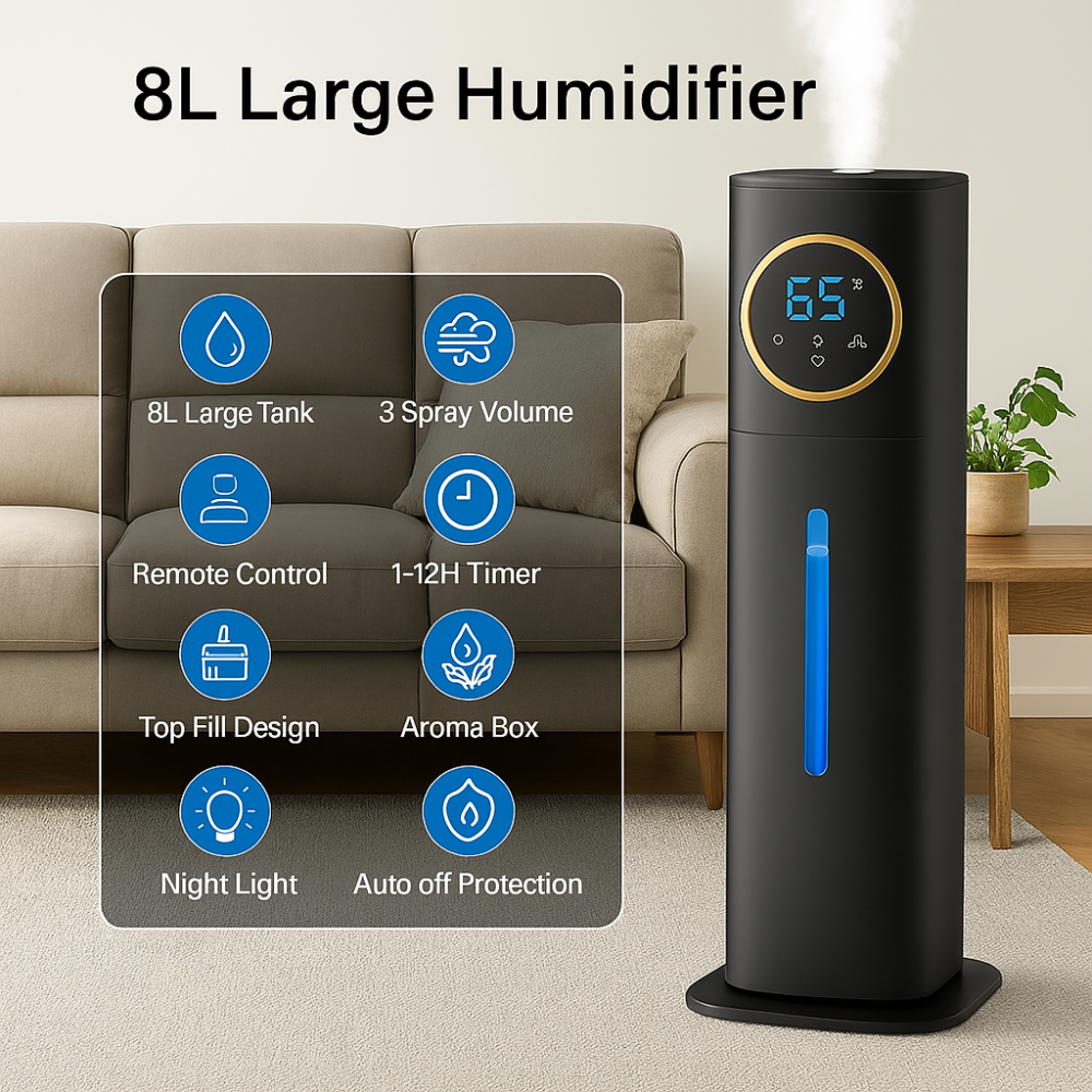 2 Point 1 Gal Top Fill Cool Mist Humidifiers For Home
